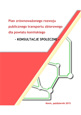 Plan Zrównoważonego Rozwoju Transportu Zbiorowego Dla Powiatu