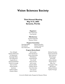 Vision Sciences Society