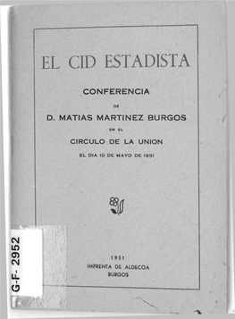 El Cid Estadista