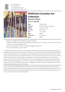 Mcmichael Canadian Art Collection Datasheet