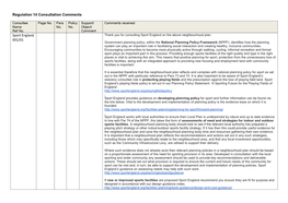 Regulation 14 Consultation Comments Table