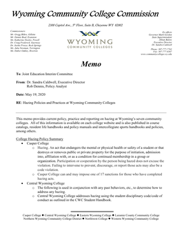 Wyoming Community College Commission