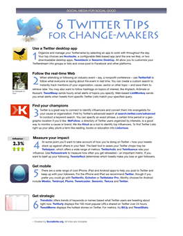 6 Twitter Tips Change-Makers