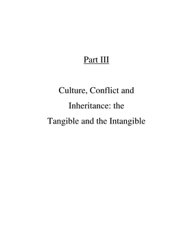 Part III Culture, Conflict and Inheritance