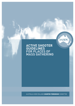 Active Shooter Guidelines for Places of Mass Gathering