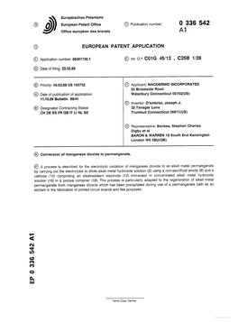 Conversion of Manganese Dioxide to Permanganate