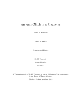 An Anti-Glitch in a Magnetar