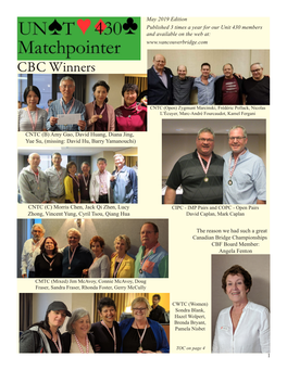 Spring 2019 Matchpointer