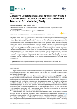 Capacitive-Coupling Impedance Spectroscopy Using a Non-Sinusoidal Oscillator and Discrete-Time Fourier Transform: an Introductory Study