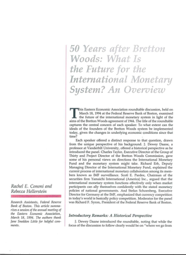 Bretton Woods Agreement of 1944