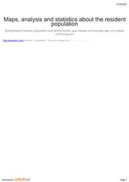 8/18/2021 Page 1 Powered by Resident Population and Its Related Trend Since 2019, Balance of Nature and Migratory Balance, Birth