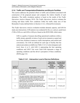 2.1.6 Traffic and Transportation/Pedestrian And