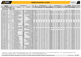 Midweek Basketball Coupon 12/05/2021 09:55 1 / 2