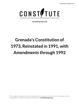 Constitution of Grenada