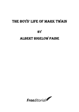 The Boys' Life of Mark Twain