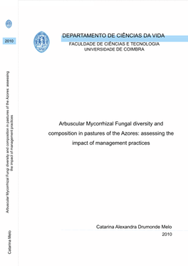 DEPARTAME Arbuscular Myc Composition in Past Composition In