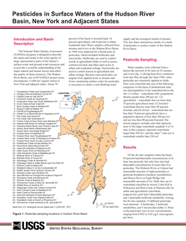 Pesticides in Surface Waters of the Hudson River Basin, New York and Adjacent States