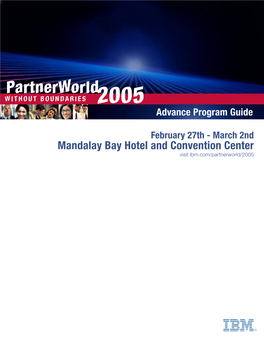 Partnerworld WITHOUT BOUNDARIES 2005 Advance Program Guide