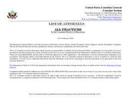 United States Consulate General Consular Section