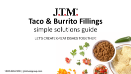 Taco & Burrito Fillings