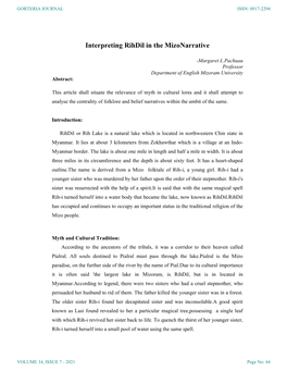 Interpreting Rihdil in the Mizonarrative