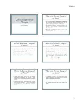 Calculating Formal Charges