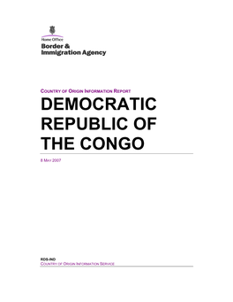 Congo-Kinshasa May 2007