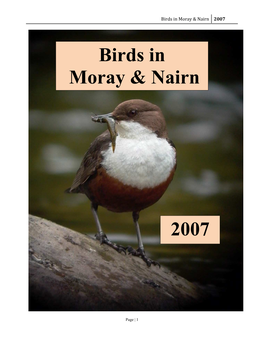 Birds in Moray & Nairn 2007