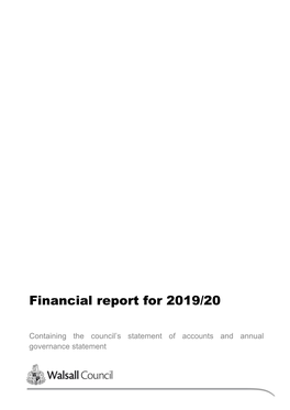 Financial Report for 2019/20