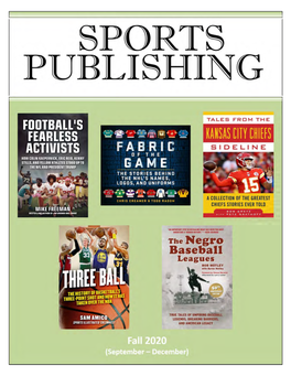 Sports Publishing FA20 Catalog Lo-Respdf.Pdf