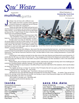 Alamitos Bay Yacht Club Multihullregatta Volume 83 • Number 8 Rich Roberts Photo