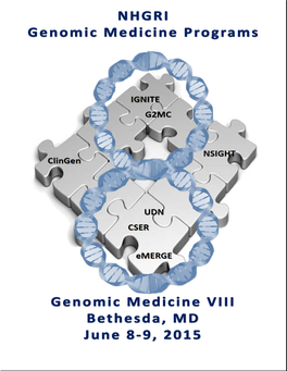 NHGRI's Genomic Medicine Portfolio TABLE of CONTENTS