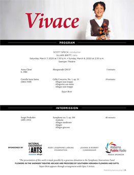 Vivace Program Pages