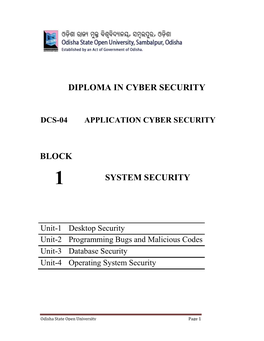 DCS-04 APPLICATION CYBER SECURITY Unit-1 Desktop