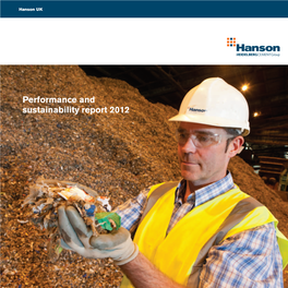 Hanson UK Performance and Sustainability Report 2012