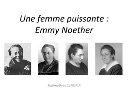 Emmy Noether