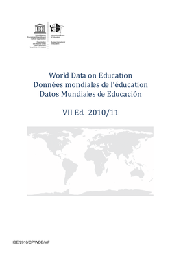 Mauritius; World Data on Education, 2010/11