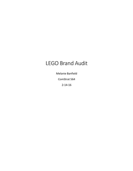 LEGO Brand Audit