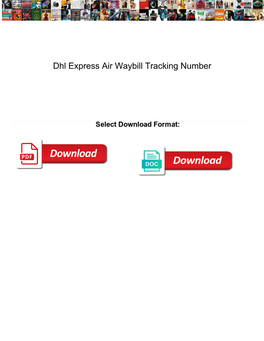 Dhl Express Air Waybill Tracking Number