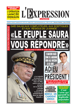 L'ancien Raïs Zine El Abidine Ben Ali Décède À 83