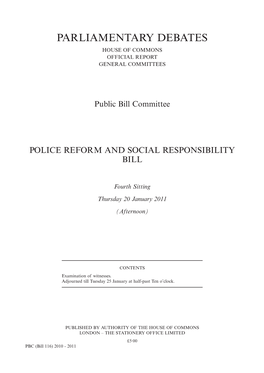 Parliamentary Debates House of Commons Official Report General Committees