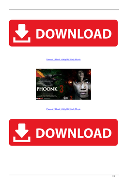 Phoonk 2 Hindi 1080P Hd Hindi Movie