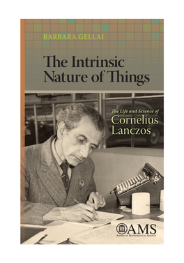 The Intrinsic Nature of Things the Life and Science of Cornelius Lanczos