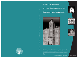 Analytic Issues in the Assessment of Student Achievement the Charles Sumner School