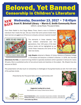 Beloved, Yet Banned Censorship in Children’S Literature