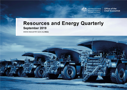 Resources and Energy Quarterly September 2019 4