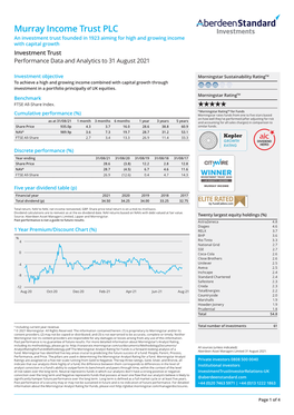 Murray Income Trust PLC