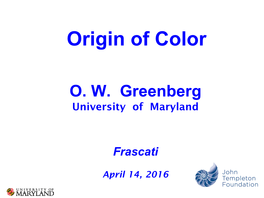 Discovery of Color in Particle Physics