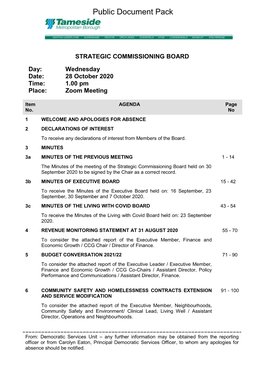 (Public Pack)Agenda Document for Strategic Commissioning Board, 28