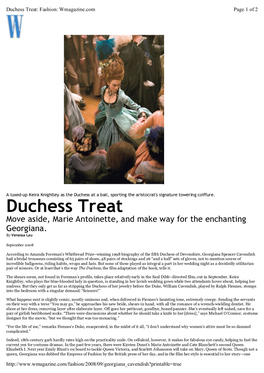 Duchess Treat: Fashion: Wmagazine.Com Page 1 of 2